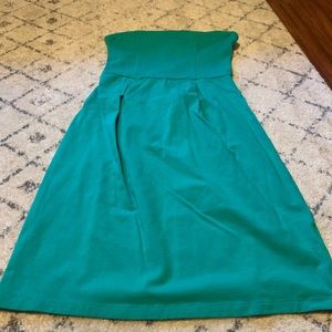 Strapless Tube top dress old navy green small